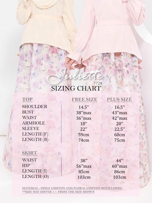 JULIETTE BLOUSE & SKIRT SET (DUSTY PINK) 772 / P772