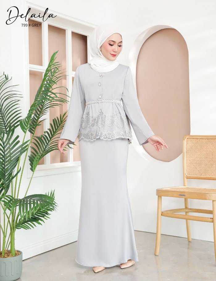 DELAILA KURUNG MODERN (GREY) 799 / P799 / SP799