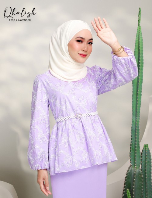 QHALISH KURUNG MODERN (LAVENDER) 1236 / P1236