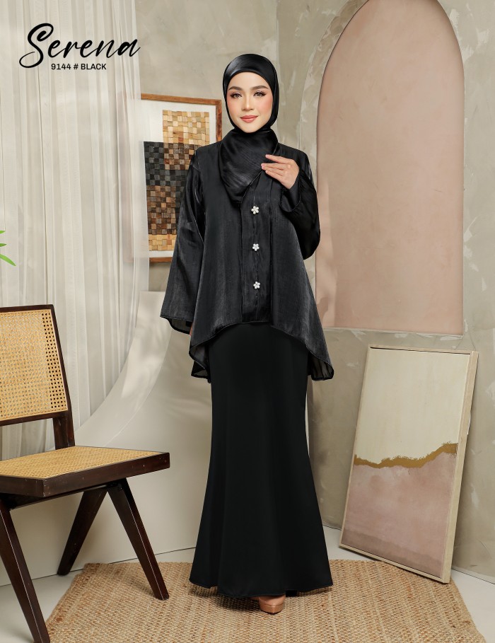 SERENA KEBAYA DRESS (BLACK) 9144