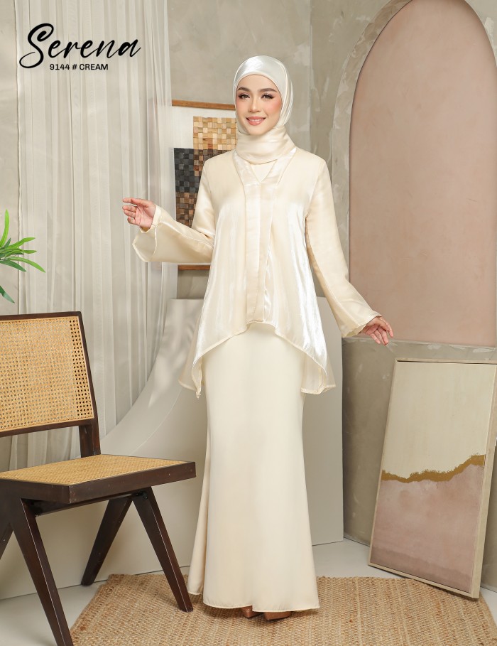 SERENA KEBAYA DRESS (CREAM) 9144