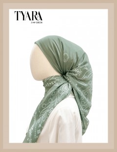 TYARA BAWAL PRINTED COTTON (GREEN) 314