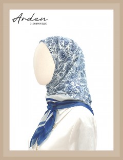 ARDEN BAWAL PRINTED COTTON (NAVY BLUE) 315