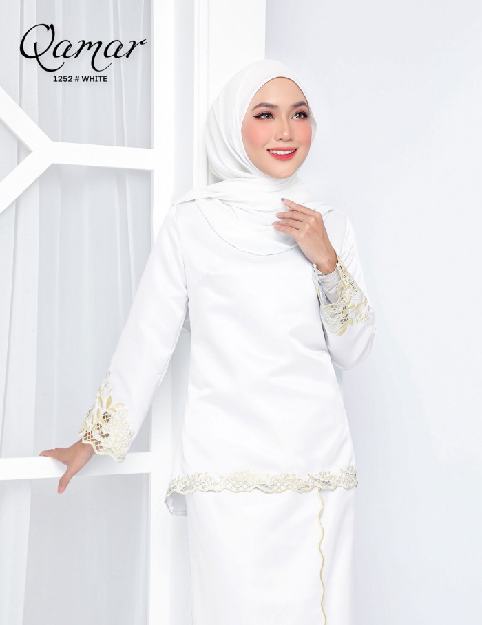 QAMAR KURUNG MODERN (WHITE) 1252