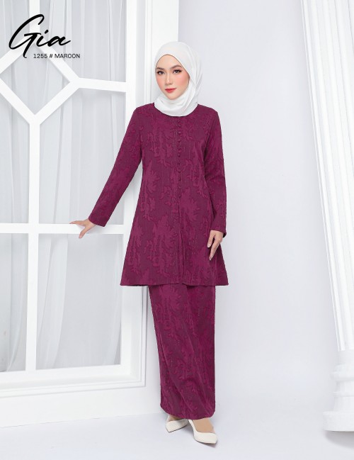 GIA KURUNG MODERN (MAROON) 1255