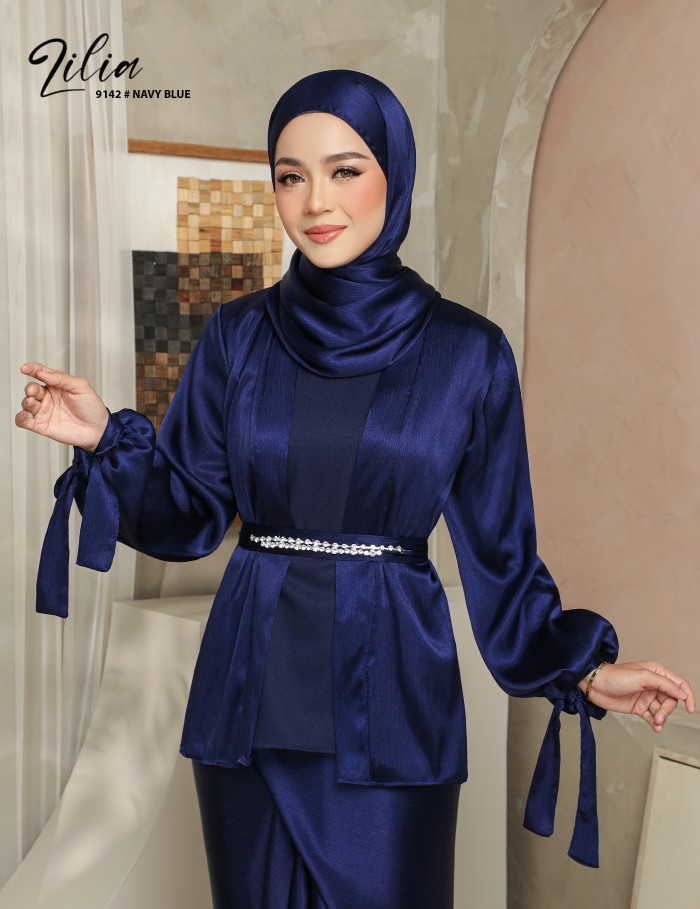 LILIA KURUNG MODERN (NAVY BLUE) 9142