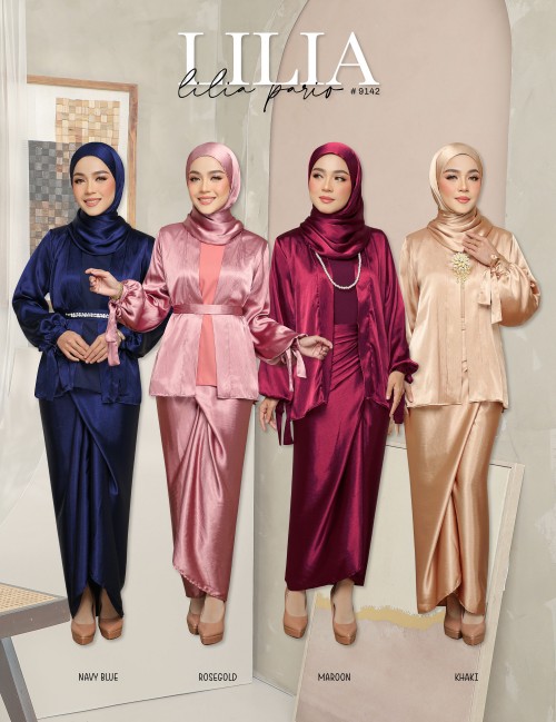 LILIA KURUNG MODERN (MAROON) 9142