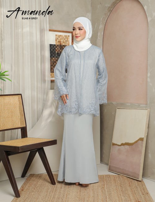 AMANDA DRESS (GREY) 9146