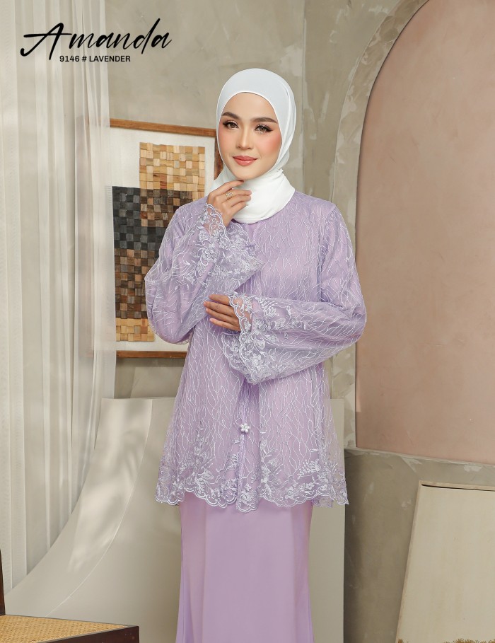 AMANDA DRESS (LAVENDER) 9146