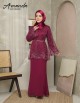 AMANDA DRESS (MAROON) 9146