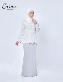 CARISSA BLOUSE WITH SKIRT SET (GREY) 1263