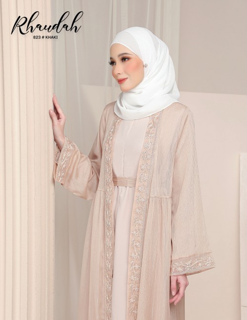 RHAUDAH ABAYA (KHAKI) 823