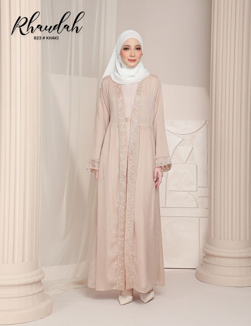 RHAUDAH ABAYA (KHAKI) 823