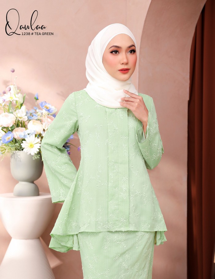 QAWLAA KEBAYA MODERN (TEA GREEN) 1238 / P1238