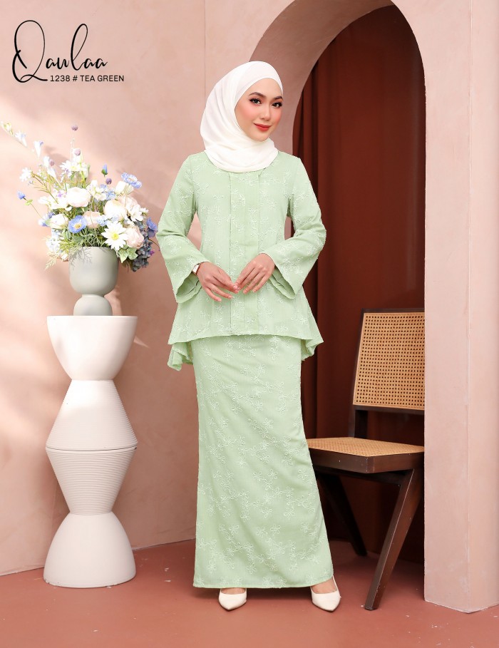 QAWLAA KEBAYA MODERN (TEA GREEN) 1238 / P1238