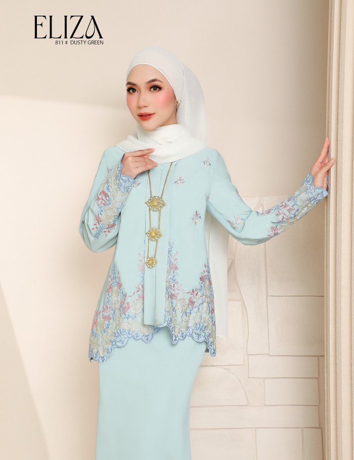 ELIZA KEBAYA MODERN (DUSTY GREEN) 811