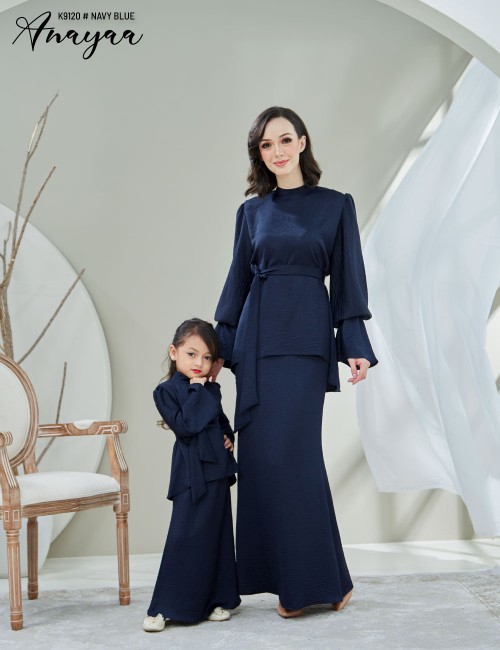 KIDS ANAYAA KURUNG MODERN (NAVY BLUE) 9120