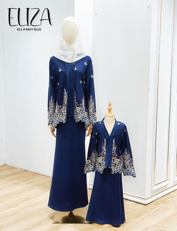 KIDS ELIZA KEBAYA MODERN (NAVY BLUE) K811