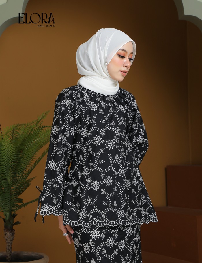 ELORA KURUNG MODERN (BLACK) 829