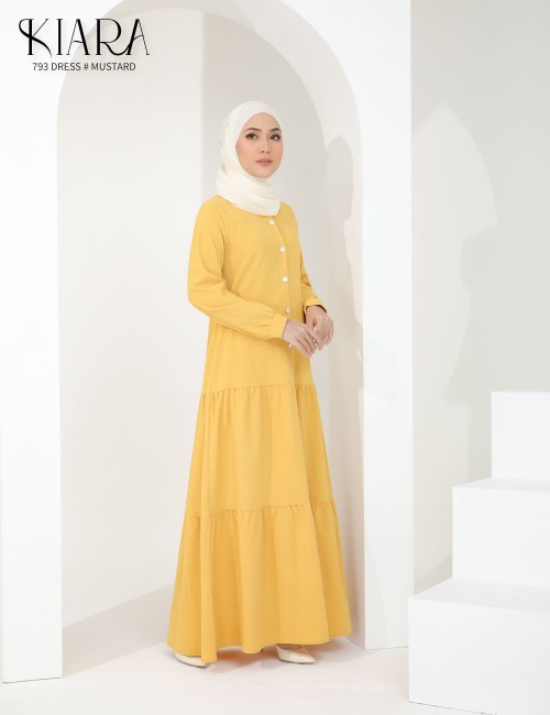 KIARA DRESS (MUSTARD) 793 / P793