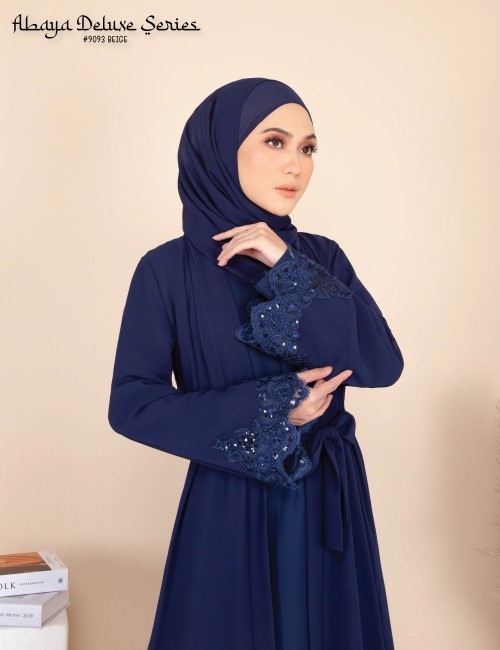 ABAYA DELUXE SERIES (NAVY BLUE) 9093 / P9093 / SP9093