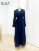 ELARA JUBAH WITH CARDIGAN (NAVY BLUE) 9126