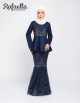 RAFAELLA PEPLUM SET (NAVY BLUE) 9130