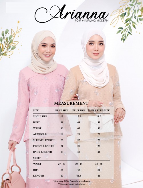 ARIANNA KURUNG(MUSTARD) 9087 / P9087 / SP9087