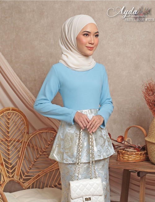 NEW EDITION AYDA KURUNG MODERN (PASTEL BLUE) 727A / P727A