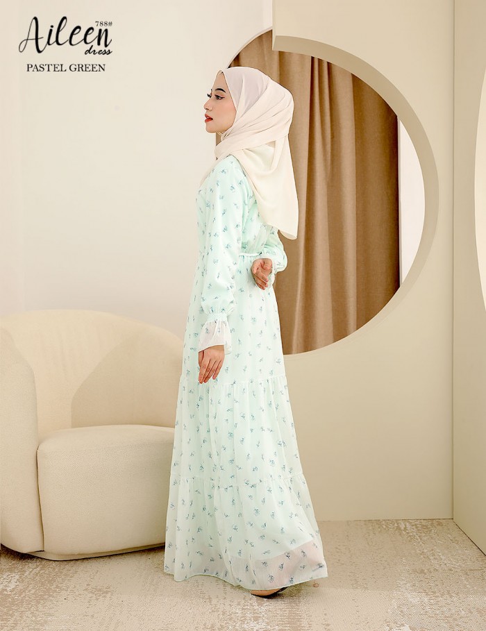 AILEEN DRESS (PASTEL GREEN) 788 / P788 / SP788