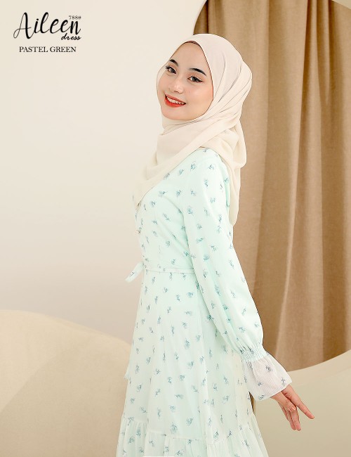 AILEEN DRESS (PASTEL GREEN) 788 / P788 / SP788