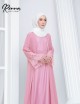 RENNA JUBAH WITH CARDIGAN (PASTEL PINK) 9125