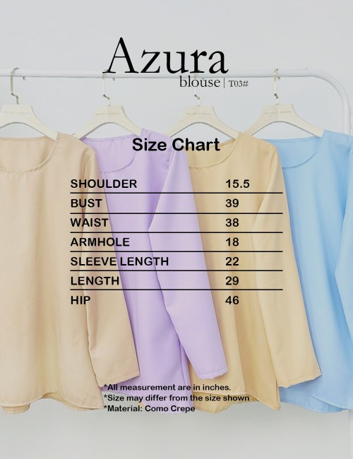 AZURA BLOUSE (CREAM) T03