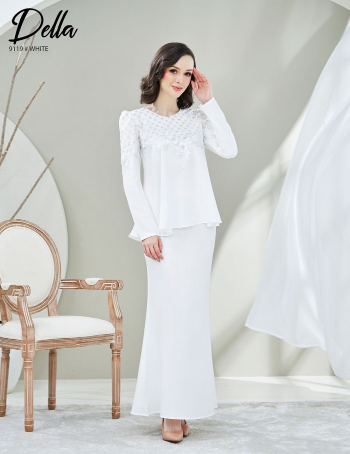 DELLA KURUNG MODERN (WHITE) 9119 / P9119