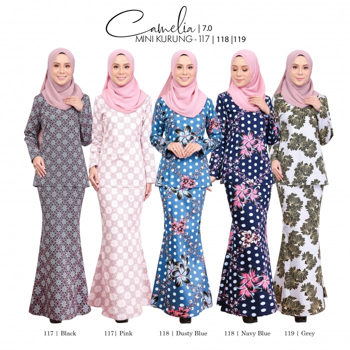 CAMELIA 7.0 MINI KURUNG (BROWN) 116