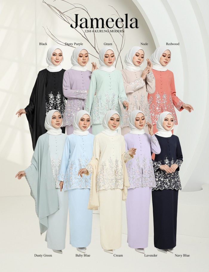 JAMEELA KURUNG MODERN (BABY BLUE) 1268