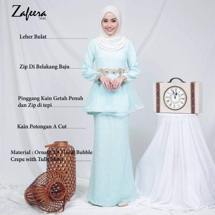 ZAFEERA KURUNG MODERN (PASTEL PINK) 764 / P764