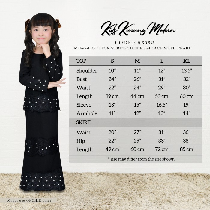 K693# KIDS LACE KURUNG