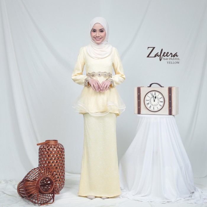 ZAFEERA KURUNG MODERN (PASTEL YELLOW) 764 / P764