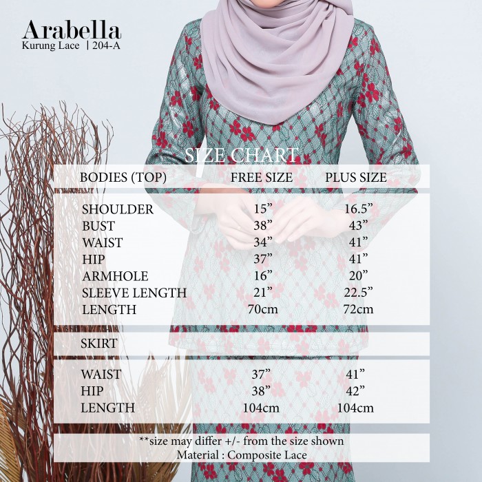 ARABELLA KURUNG LACE (B) 204 / P204