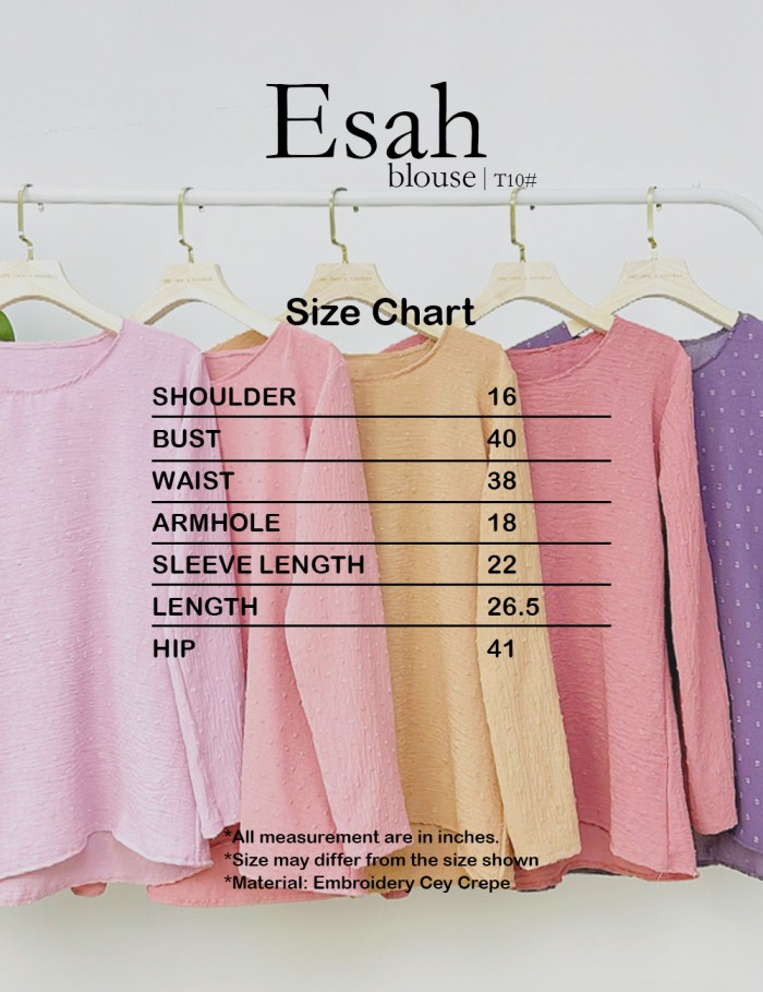 ESAH BLOUSE (DUSTY GREEN) T10