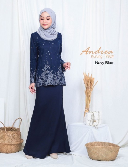 ANDREA KURUNG MODERN (NAVY BLUE) 762 / P762 / SP762