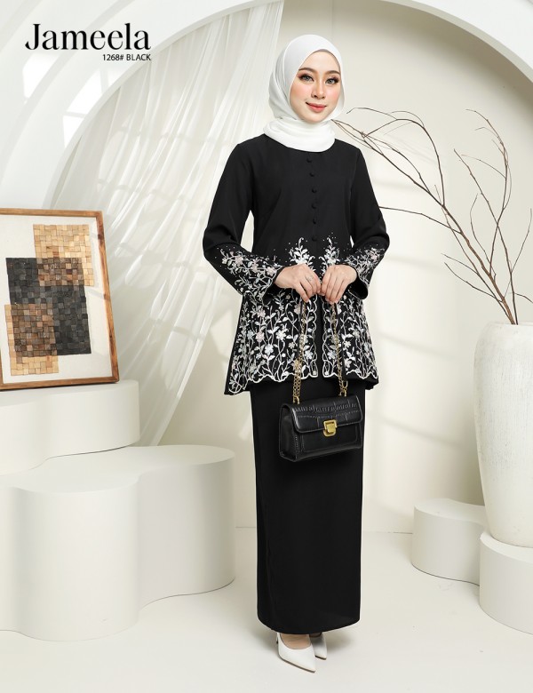 JAMEELA KURUNG MODERN (BLACK) 1268