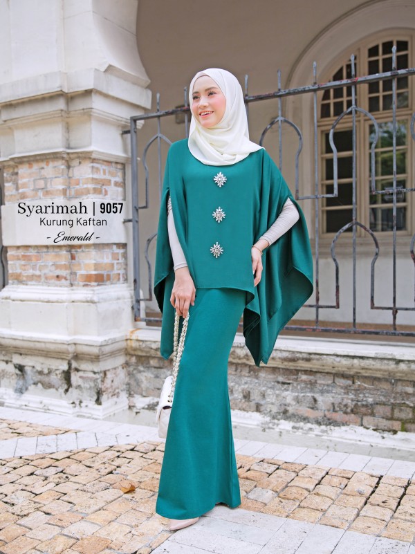 SYARIMAH KURUNG KAFTAN (EMERALD) 9057