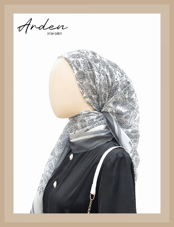 ARDEN BAWAL PRINTED COTTON (GREY) 315