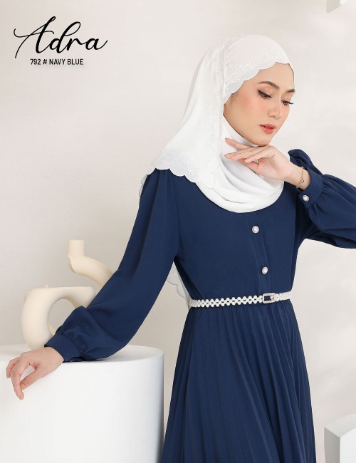 Hijab with 2024 navy blue dress