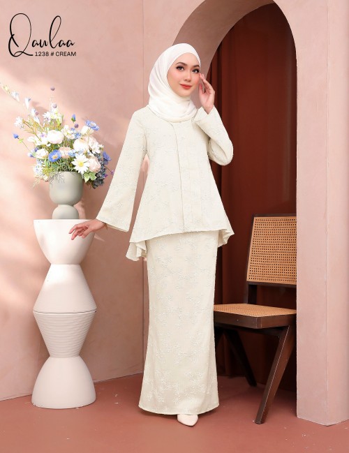 QAWLAA KEBAYA MODERN(CREAM) 1238 / P1238