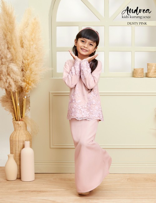 Kurung lace nude cream, Babies & Kids, Babies & Kids Fashion on