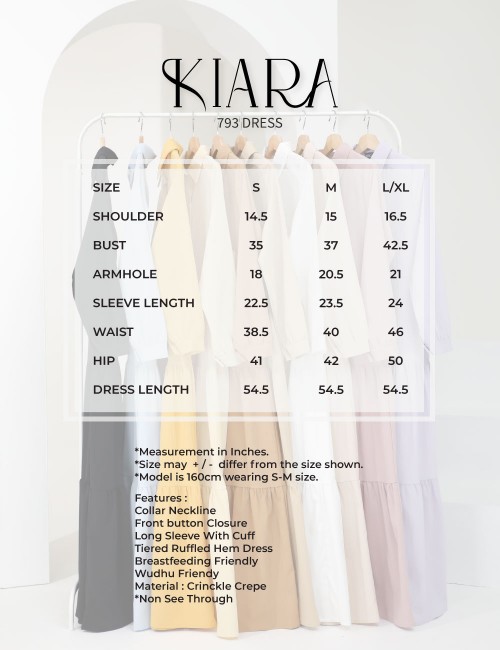 KIARA DRESS (MUSTARD) 793 / P793