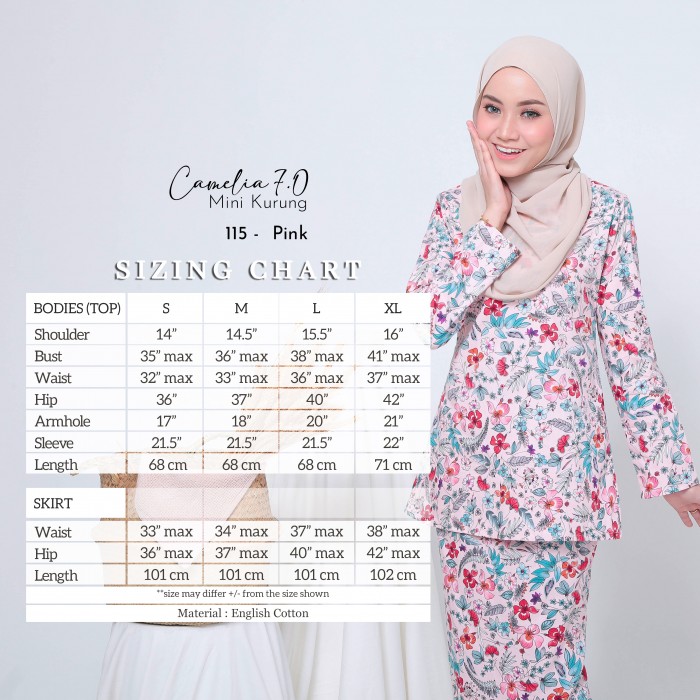 CAMELIA 7.0 MINI KURUNG (PURPLE) 116